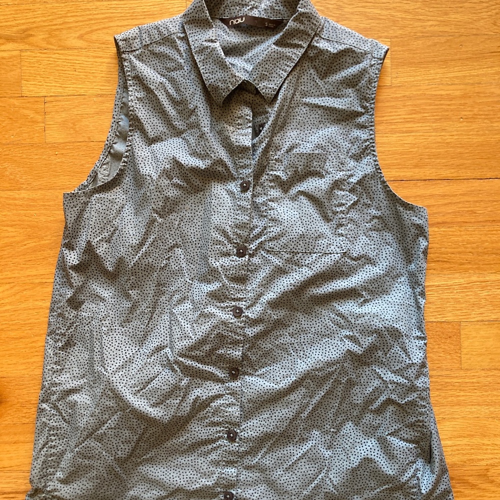 W's Nau Organic Cotton Sleeveless Button Down Shirt